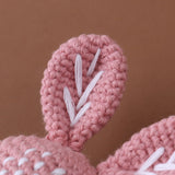 Crochet Bunny Baby Teether Rattle Set