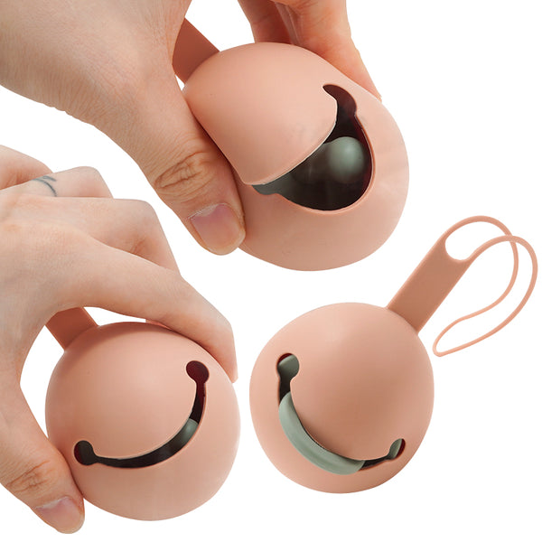 Smiley Face Silicone Pacifier Holder
