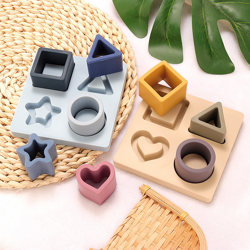 Baby Soft Silicone Stacking Blocks Toys