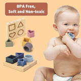 Baby Soft Silicone Stacking Blocks Toys