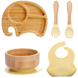 Wooden Feeding Tableware Sets